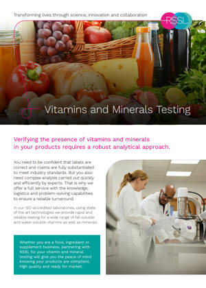 Vitamins And Minerals Testing Thumbnail